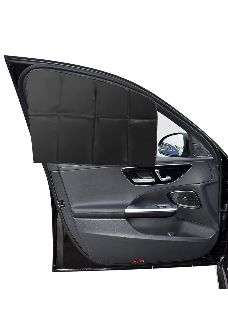 INFOSUN - Car Side Window Sun Shade, 4 PCS Universal Magnetic Car Curtain for Baby and Kids with Blocks UV Rays, Reduce Damage from Direct Bright Sunlight and Heat, Universal Easy Fit Front Rear Seat - Image 1