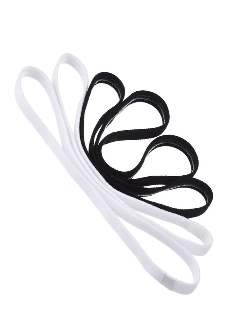 4 Pieces Non-Slip Elastic Sport Headbands Yoga Hair Headbands for Women and Men - Image 1