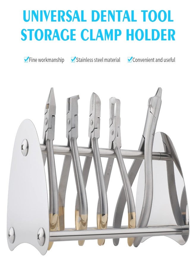 ANNWAH Dental Orthodontic Pliers Holder - Jewelry Pliers Rack Shelf Forceps Organizer Dental Stainless Steel Stand Holder for Orthodontic Equipment - Image 5