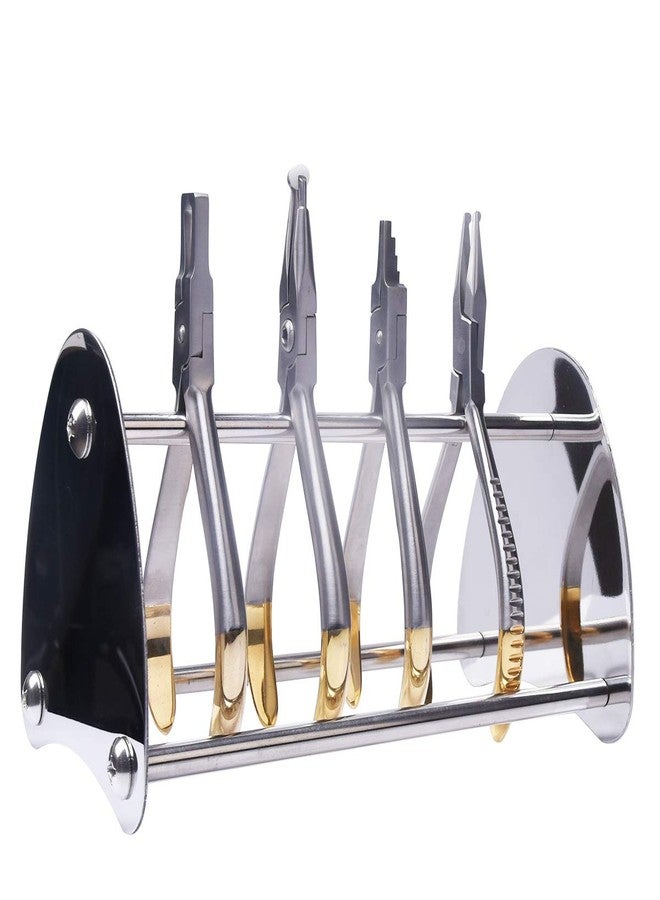 ANNWAH Dental Orthodontic Pliers Holder - Jewelry Pliers Rack Shelf Forceps Organizer Dental Stainless Steel Stand Holder for Orthodontic Equipment - Image 1