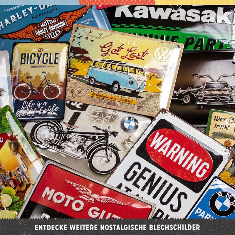 Nostalgic Art NostalgicArt Retro tin sign 59 x 79 VW Parking Only VW Bus Gift idea Official License Product OLP made of metal vintage design - Image 5