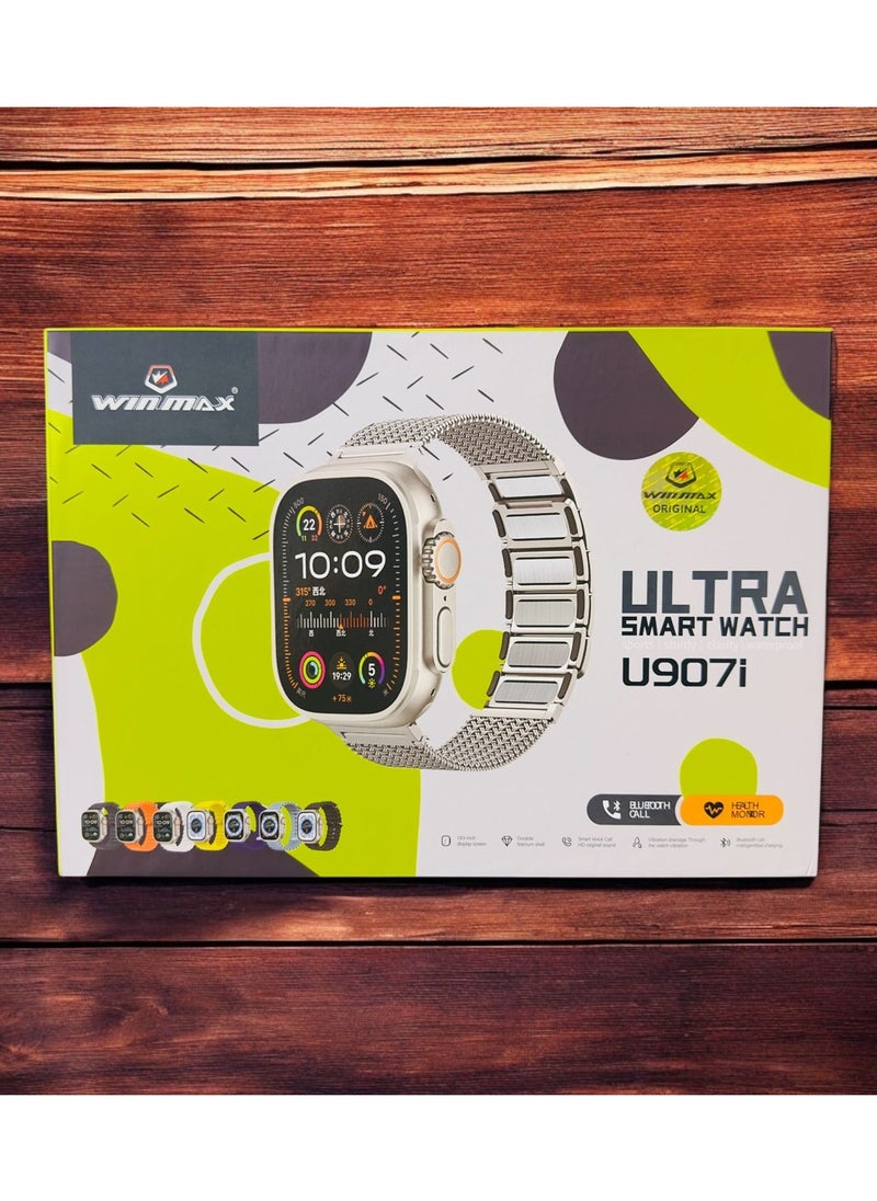 Winmax - Ultra Smartwatch wearables High-Definition Full Screen, Bluetooth Calling, Stylish Metal Strap, and Advanced Features - Image 1