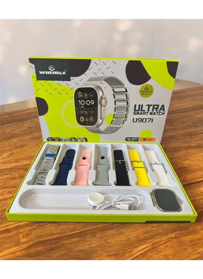 Winmax - Ultra Smartwatch wearables High-Definition Full Screen, Bluetooth Calling, Stylish Metal Strap, and Advanced Features - Image 1