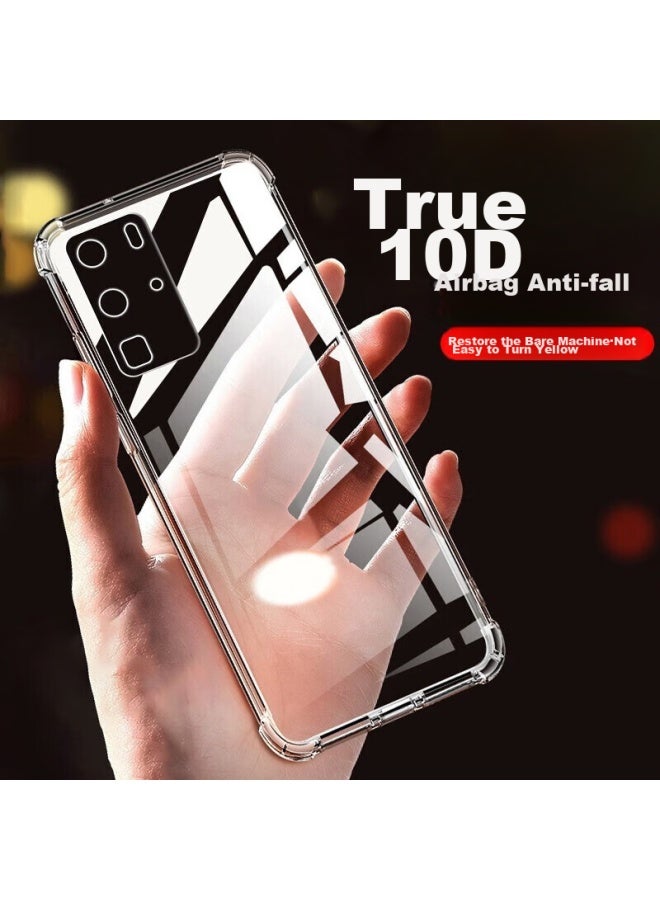 kelleia Kalai'ao غطاء هاتف Huawei P40، غطاء واقي Huawei P40، حماية كاملة مضادة للصدمات مع وسادة هوائية من TPU، غطاء ناعم/غطاء واقي، شفاف، 6.1 بوصة - Image 3