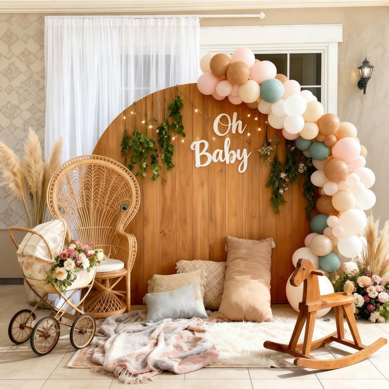 Froova Dusty Green Neutral Balloon Garland Arch Kit, Sage Green Nude Cream Sand White Light Brown Pastel Blush Pink Double Stuffed Balloons for Baby Bridal Shower Wedding Birthday Boho Party Decorations - Image 5