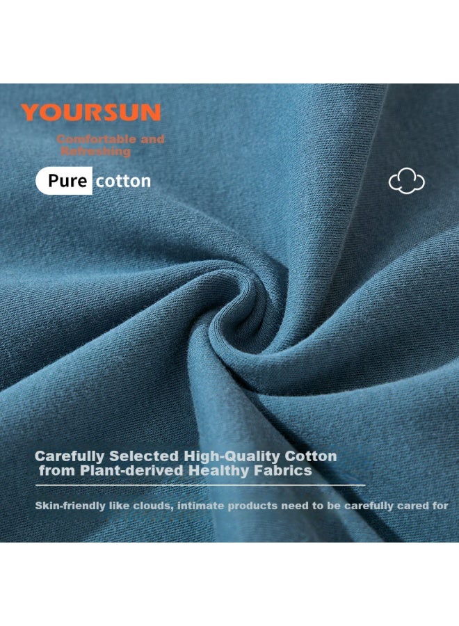 Your Sun Comfortable And Cool 100% Cotton Men's Pajamas Men's Sleep Pants Loose Autumn And Winter Wide-leg Long Pants Home Wear Pants - Image 5