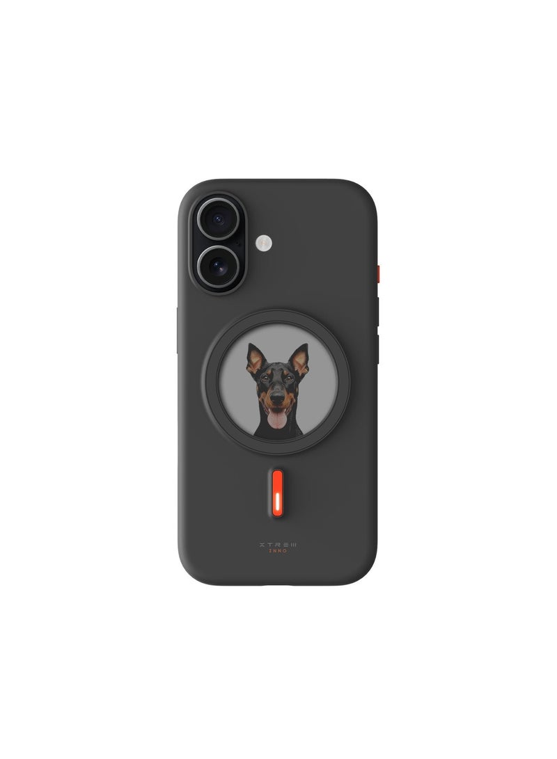 Xtrem iPhone 17 Magnetic NFC E-Ink Display Case – MagSafe Compatible Customizable Screen Cover with Wireless Charging Support – Unique Smart Back Cover | Oeli Xtrem - Black - Image 1