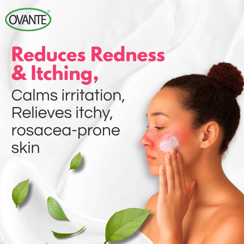 Ovante Rosacea Facial Redness Control Cream For Rosacea, Red Acne Bumps, Hydrate Soothe and Calm Dry Itchy Rosacea Prone Skin - 0.5 oz - Image 4
