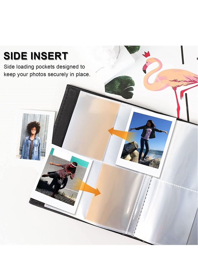SYOSI - Mini for Polaroid Photo Album Book 208 Pocket 2x3 Inch Pictures for Fujifilm Instax Mini 7s 8 9 11 25 26 40 50s 90 Evo Z2300 Instant Camera, for Polaroid Snap (Grey) - Image 1