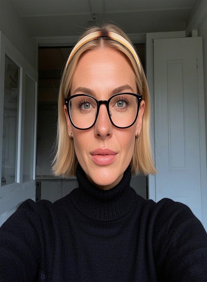 Ondder No Pressure Headbands for Women Glasses Wearers Comfortable Plastic Headbands with Teeth - Image 4