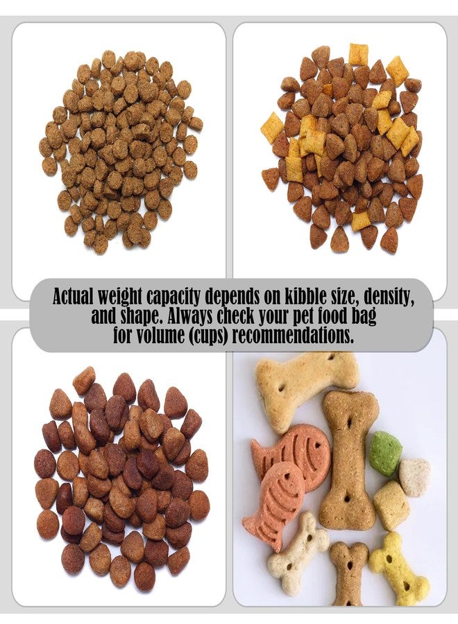 MALLMALL6 Dog Food Storage Container, Collapsible Pet Food Container with Spinner Wheels Scoop and Measuring Cup, Airtight Multifunctional Food Storage Container for Rice Dog Cat Pet Kitchen Dry Food - Image 3