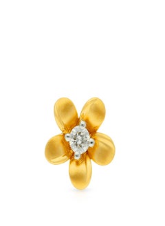 Malabar Gold and Diamonds دبوس أنف من الألماس الأصفر عيار 18 قيراط 750 MNGNNP0301YVS-G للنساء  - Image 2