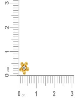 Malabar Gold and Diamonds دبوس أنف من الألماس الأصفر عيار 18 قيراط 750 MNGNNP0301YVS-G للنساء  - Image 4