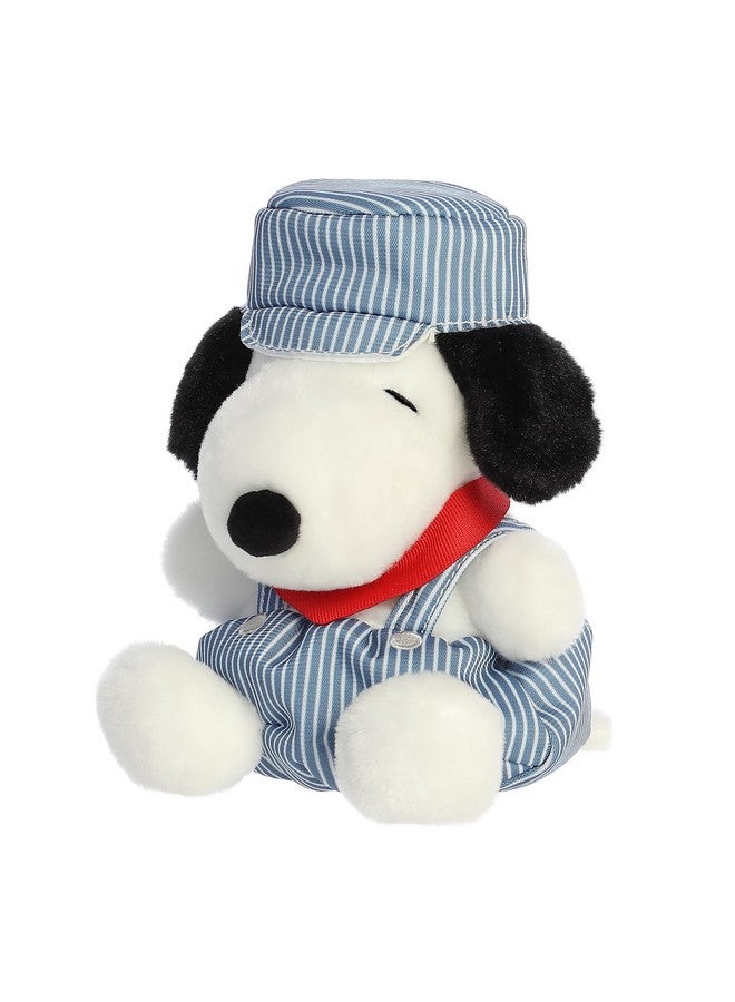 Aurora® Adorable Peanuts® Palm Pals™ Train Engineer Snoopy™ Stuffed Animal - Officially Licensed Toys for All Snoopy Fans - Nostalgic Gift for Adults and Birthday Celebrations - Blue 5 Inches - Image 5