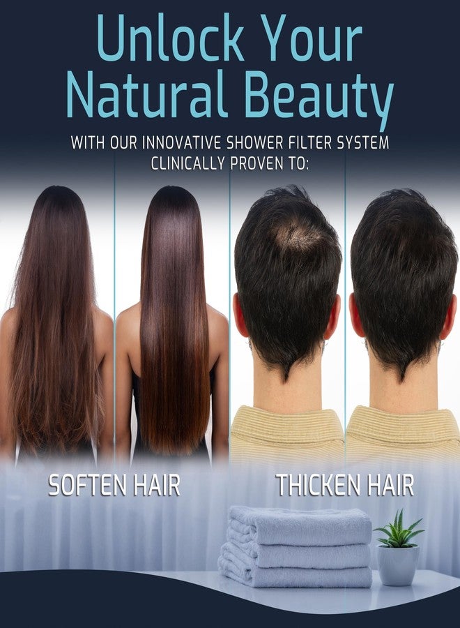 Mist Filtered Shower Head, Revitalizing 15 stage Shower Filter Combo, Improves The Condition of Your Skin & Hair, Shower Water Softener with High Output, Chrome - Shower filter for Hard Water - Image 3