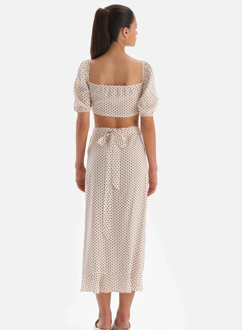 dagi Front Knot Tie Detail  Beachwear Shirt