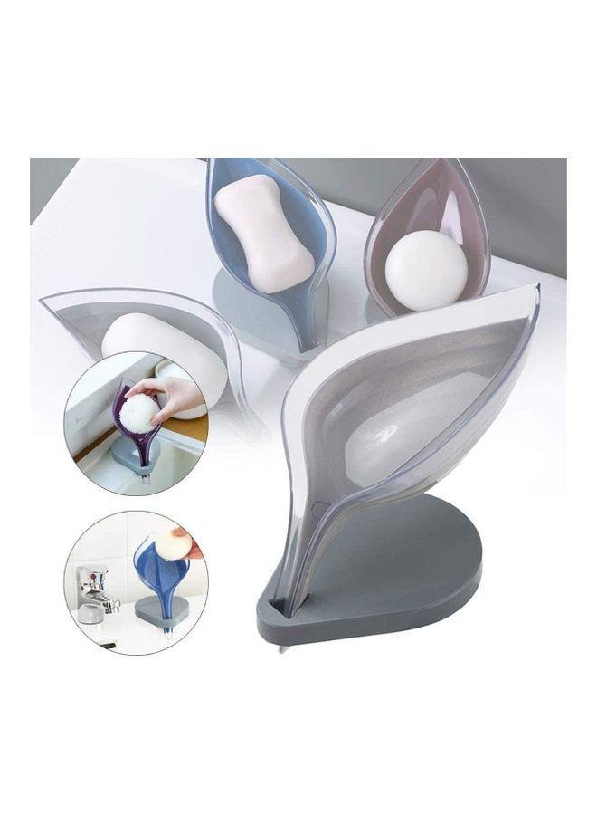 ISank Leaf Shaped Soap Holder Multicolour 12cm - Image 2