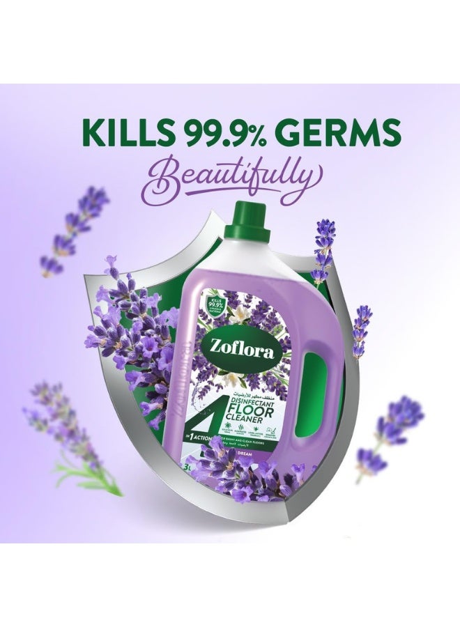 Zoflora Lavender Dream Diluted Disinfectant  Floor Cleaner– 3L - Image 2