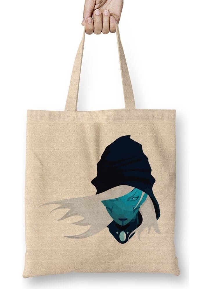 Baskı Dükkanı Print Shop Dota 2 Drow Ranger Tote Bag Long Handle 