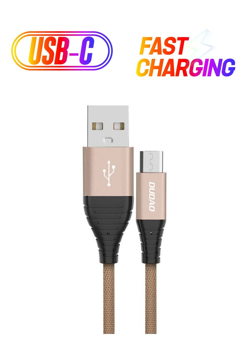 DUDAO INET Data Cable Type-C Fast Charging Braided ( Compatible with All Type- c Smartphones, USB c Cable mobiles ) - L3