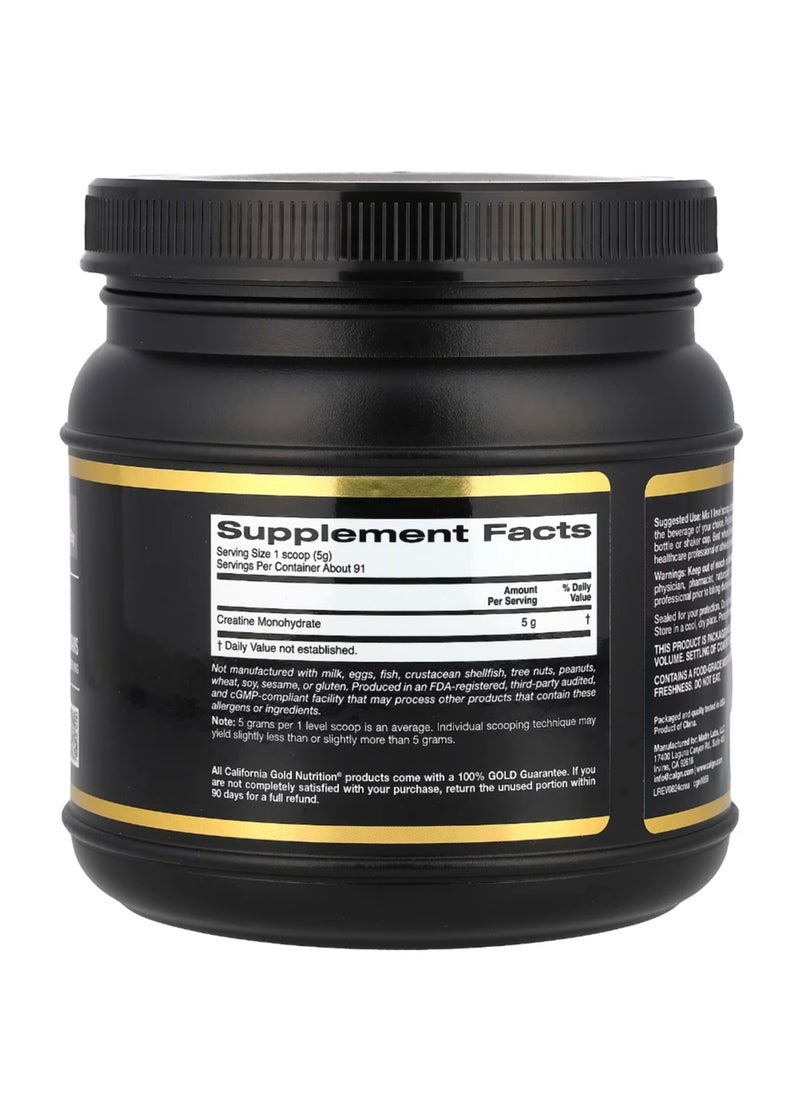 California Gold Nutrition - Sport Creatine Monohydrate Unflavored 1 lb (454 g) - Image 1
