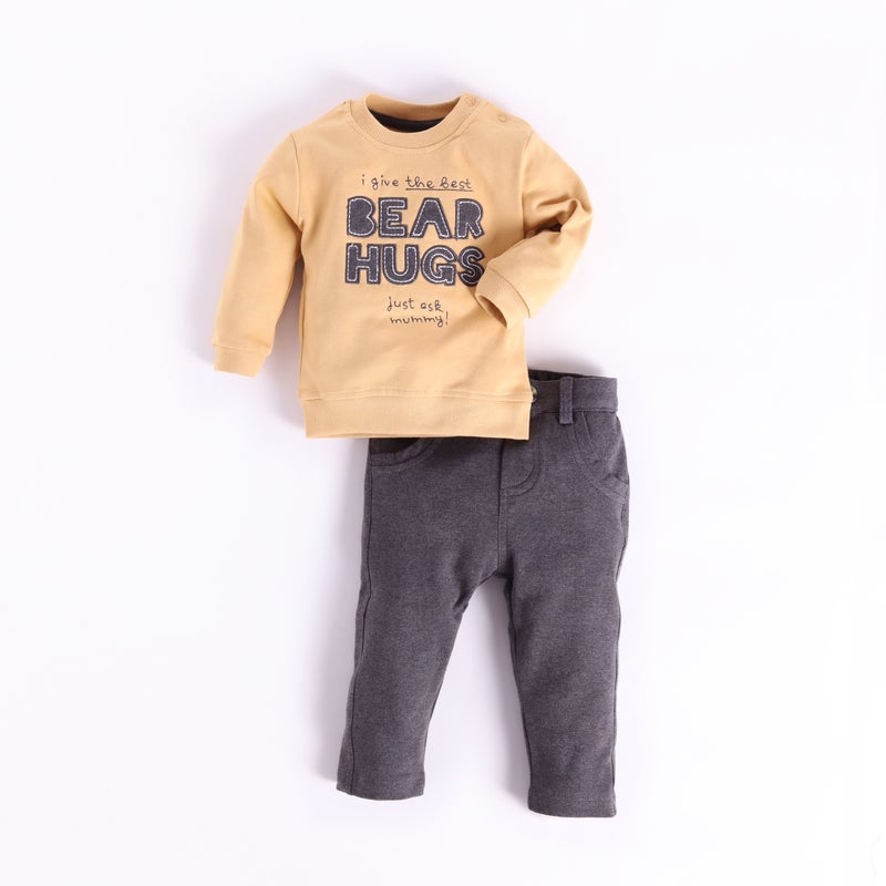 BABY GO 3-6Months/6-12Months/12-18Months/18-24Months Full Sleeves 100% Soft Cotton Clothing Set For Baby - Image 1