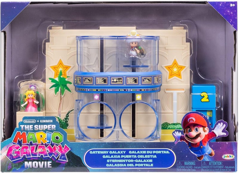 Nintendo The Super Mario Galaxy Movie Gateway Galaxy Diorama Playset (3.81 cm) - Image 1