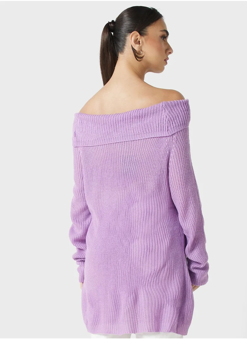 ELLA Off Shoulder Sweater