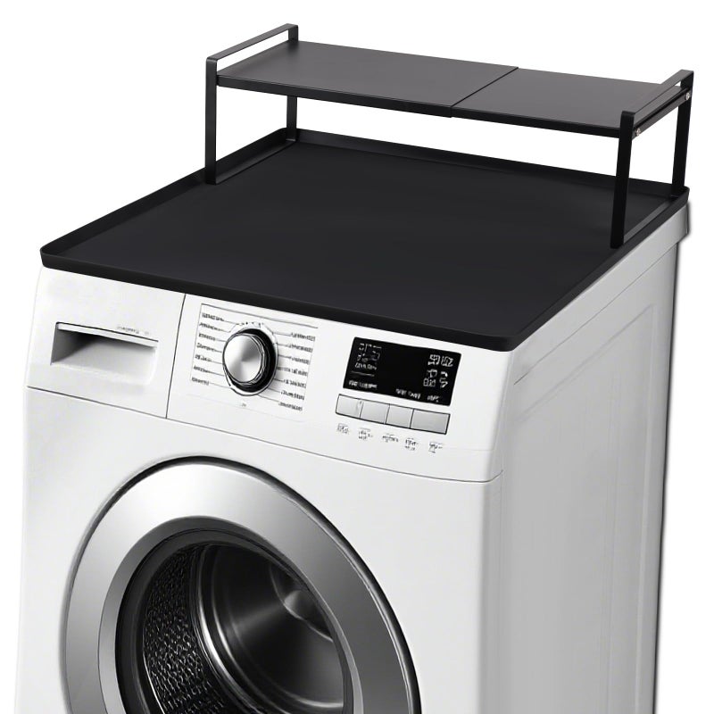 Wenceda Washer and Dryer Countertop with Retractable Shelf and Silicone Mat Universal Front Load Washer and Dryer Countertop Set Washer Dryer Shelf with Mat for Laundry Room Organization 1425 Inch - Image 2