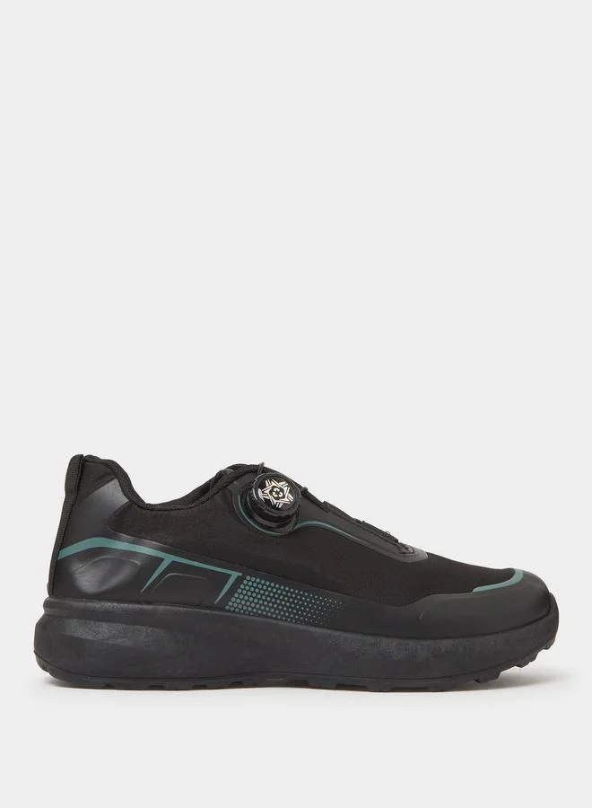 Styli Black Quick Lock casual Shoes