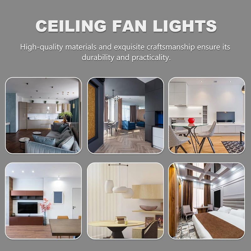 2pcs Glass Column Ceiling Fan Pull Chain Light Pendant Replacement for Ceiling Fans and Light Fixtures - Image 3