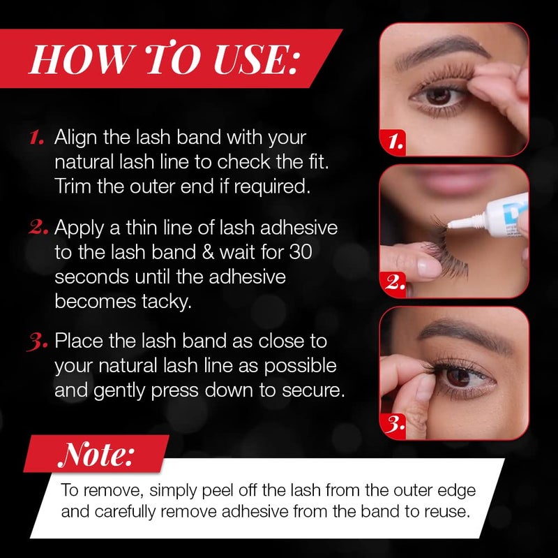 Ardell Demi Wispies False Eyelashes Multipack â€“ Natural Lashes Wispy with Invisiband for Lightweight Comfort, 6 Pairs, 2 Pack - Image 5