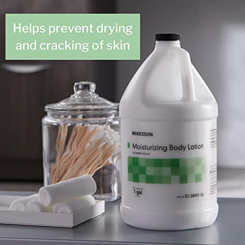 McKesson Moisturizing Hand and Body Lotion 1 Gallon Pack of 1 Bulk Refill For Dry Crack Sensitive Skin Cucumber Melon Scent - Image 3