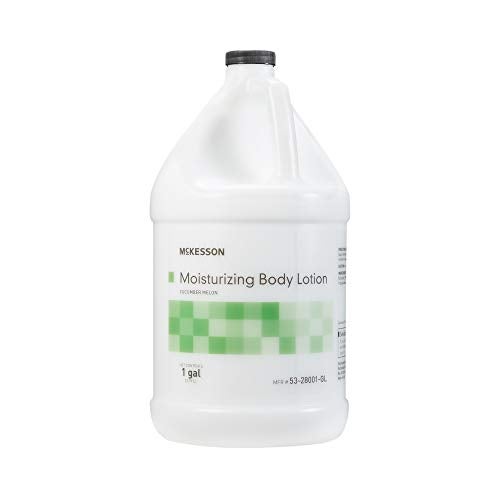 McKesson Moisturizing Hand and Body Lotion 1 Gallon Pack of 1 Bulk Refill For Dry Crack Sensitive Skin Cucumber Melon Scent - Image 1