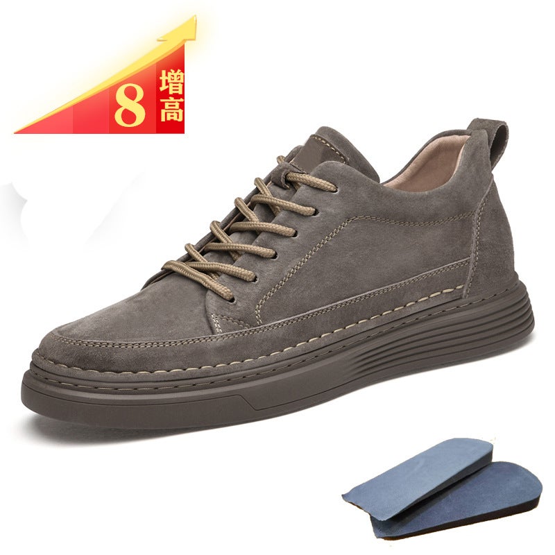 Plus Size Men'S Board Shoes 47 Yards Increased By 6Cm British Style Thick-Soled Youth Casual Shoes Sports Shoes - Image 2