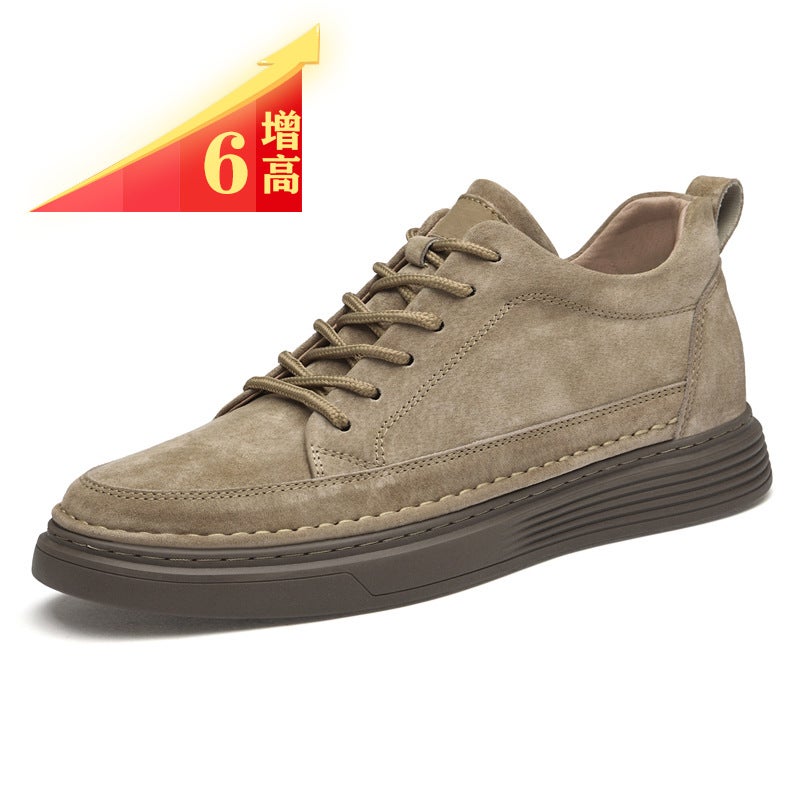 Plus Size Men'S Board Shoes 47 Yards Increased By 6Cm British Style Thick-Soled Youth Casual Shoes Sports Shoes - Image 1