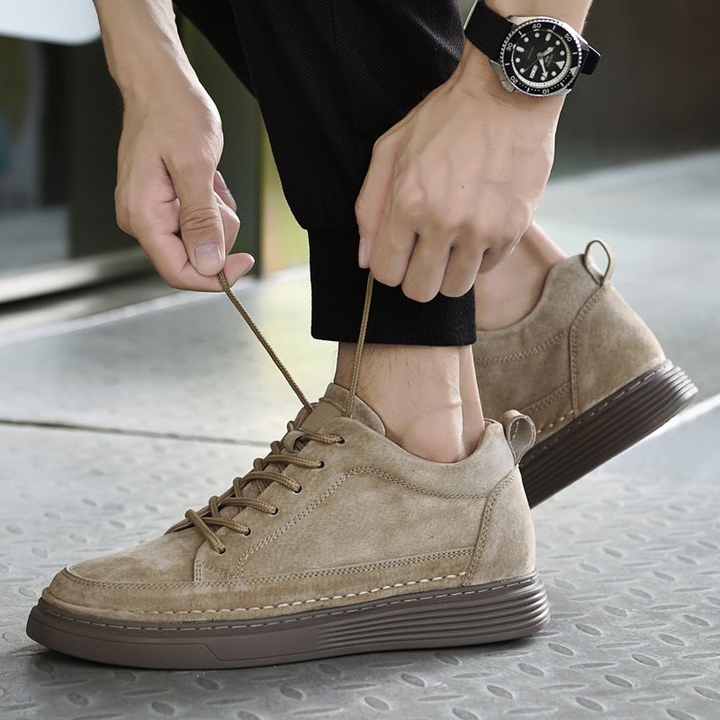 Plus Size Men'S Board Shoes 47 Yards Increased By 6Cm British Style Thick-Soled Youth Casual Shoes Sports Shoes - Image 5