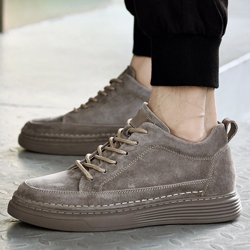 Plus Size Men'S Board Shoes 47 Yards Increased By 6Cm British Style Thick-Soled Youth Casual Shoes Sports Shoes - Image 4