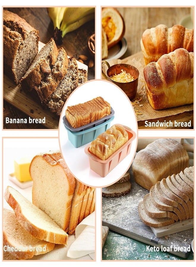 MONGSEW 3PCS Silicone Bread Loaf Pan, Non-Stick Bread Pans for Baking, Easy Release Loaf Pan, Great for Homemade Bread, Cakes, Brownies, Dishwasher Safe (3 Colors, Nesting Design) - Image 5