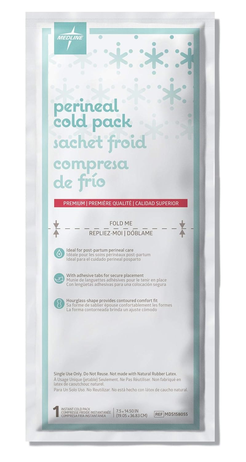 Medline Perineal OB Pad Cold Pack Premium 675 x 1425 Pack of 24 - Image 1