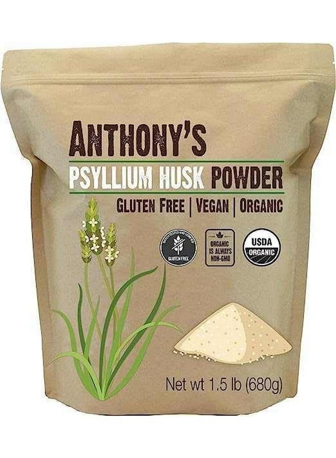 Anthony's Organic Psyllium Husk Powder, 1.5 lb, Gluten Free, Non GMO, Finely Ground, Keto Friendly - Image 4