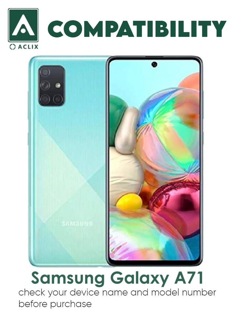 ACLIX 3 Pieces Antistatic ESD Dustproof Premium Quality High Definition Tempered Glass Screen Protector Designed For Samsung Galaxy A71 - Image 3