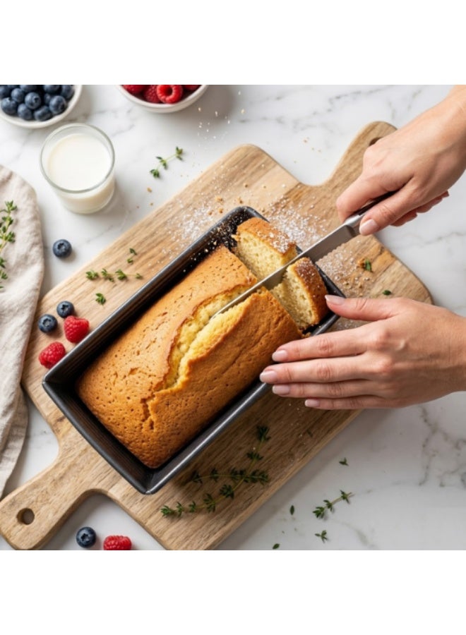 AMM Loaf Pan 36cm Non-Stick Bread Baking Pan – Heavy Duty Carbon Steel Rectangular Cake Mold, Large Bread Tin, Oven Bakeware Tray for Banana Bread, Cake & Meatloaf – Easy Release & Durable - Image 2