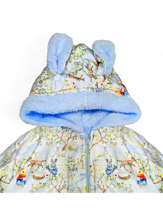 BabyShoora - Baby jumpsuit with fur inside and hood - Image 1