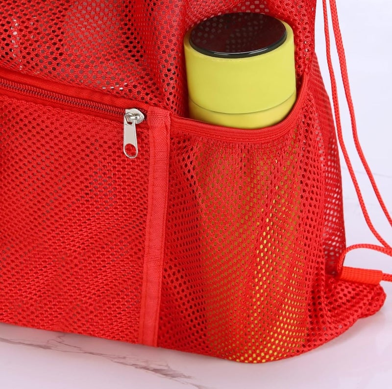 ALASKA ® Air Mesh Drawstring Backpack Bag, Multifunction Mesh Bag for Swimming,Gym, Athlatics, Travelling Clothes, Beach & Multi-Use Travel Backpack - Image 5