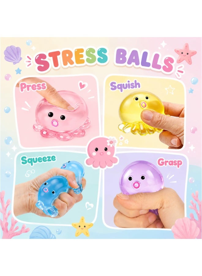 Pink Octopus Sensory Squishy Ball Toy, Calming Stress Relief for Kids & Adults - Image 5