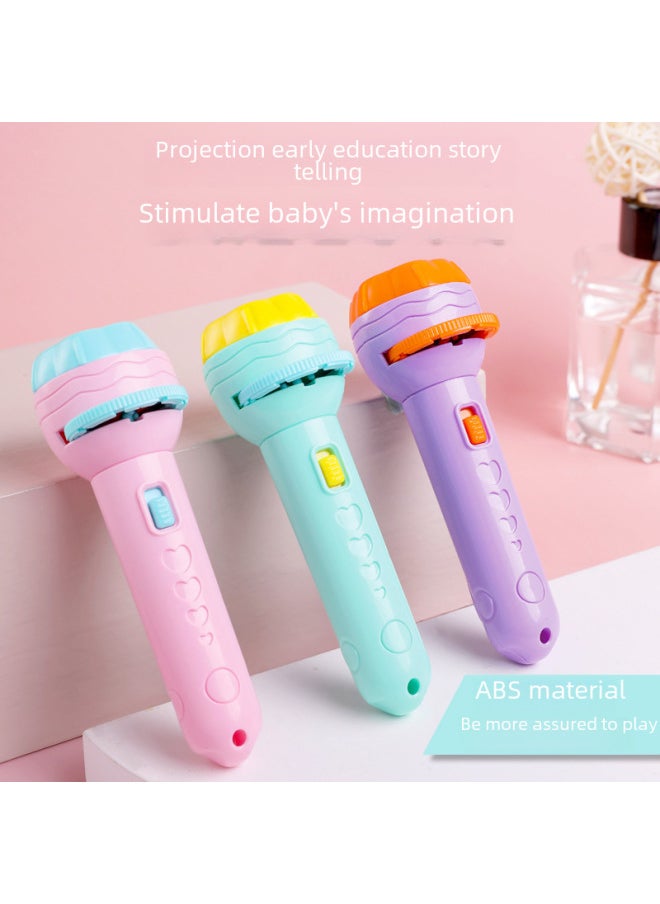 Generic - Children's Projection Flashlight Toys Children's Flashlight Early Education Map Recognition Projector Projection Flashlight Luminous Toys-Color:4 Card 32 Figure - Image 1
