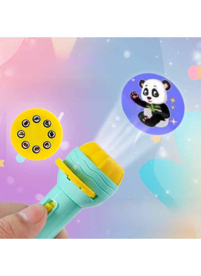 Generic - Children's Projection Flashlight Toys Children's Flashlight Early Education Map Recognition Projector Projection Flashlight Luminous Toys-Color:4 Card 32 Figure - Image 1
