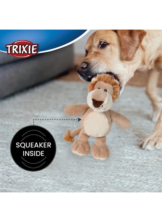 Trixie Animal Plush Toy For Dogs, Soft Cuddly Plush Toy, Made With Polyester, Comes With A Squeaker For Added Fun | Perfect For Both, Indoor & Outdoor Play Sessions - (Lion Plush - 22Cm) - Image 4