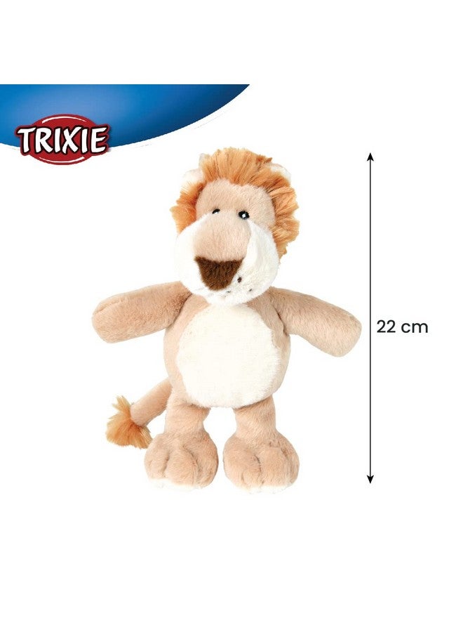 Trixie Animal Plush Toy For Dogs, Soft Cuddly Plush Toy, Made With Polyester, Comes With A Squeaker For Added Fun | Perfect For Both, Indoor & Outdoor Play Sessions - (Lion Plush - 22Cm) - Image 2
